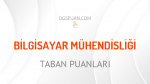 DGS Bilgisayar Mühendisliği 2021 Taban Puanları