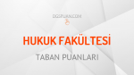 2021 DGS Hukuk Fakültesi Taban Puanları