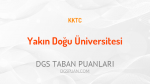 DGS Yakın Doğu Üniversitesi 2021 Taban Puanları