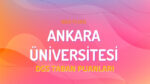 DGS Ankara Üniversitesi 2022 Taban Puanları